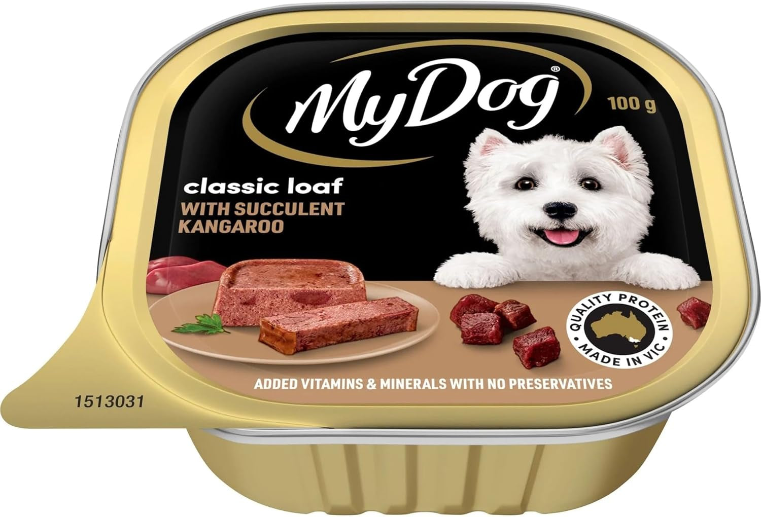 Classic Loaf with Succulent Kangaroo Dog Food 100 G (Pack of 6)
